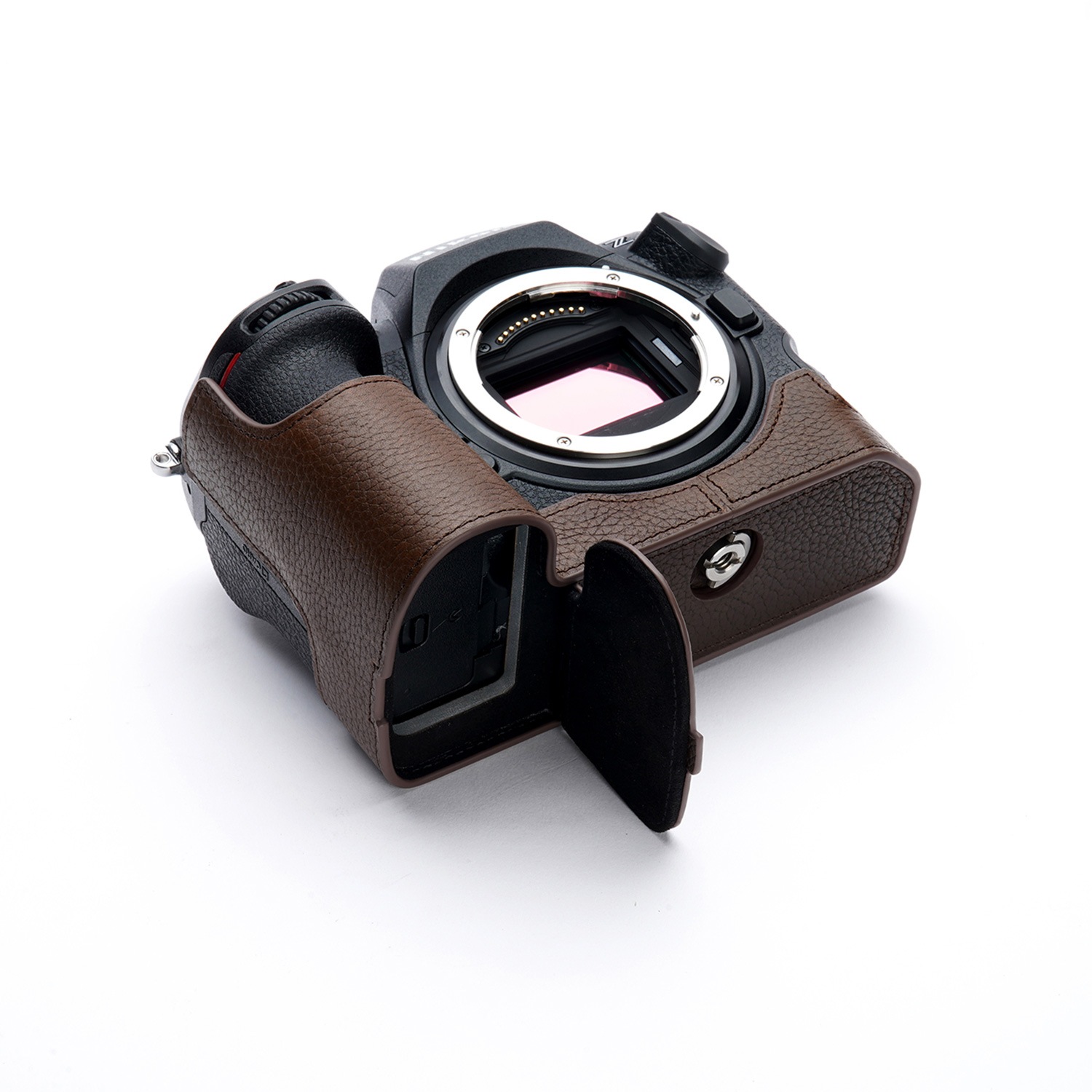 TP Original Nikon Z8用 ボディーハーフケース ダークブラウン