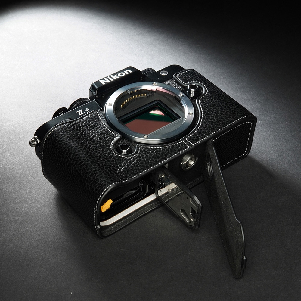 未使用 Nikon S3 カメラケース カメラアクセサリー ブラック ロゴ入り TP Original Nikon Zf 用 ボディーハーフケース ブラック