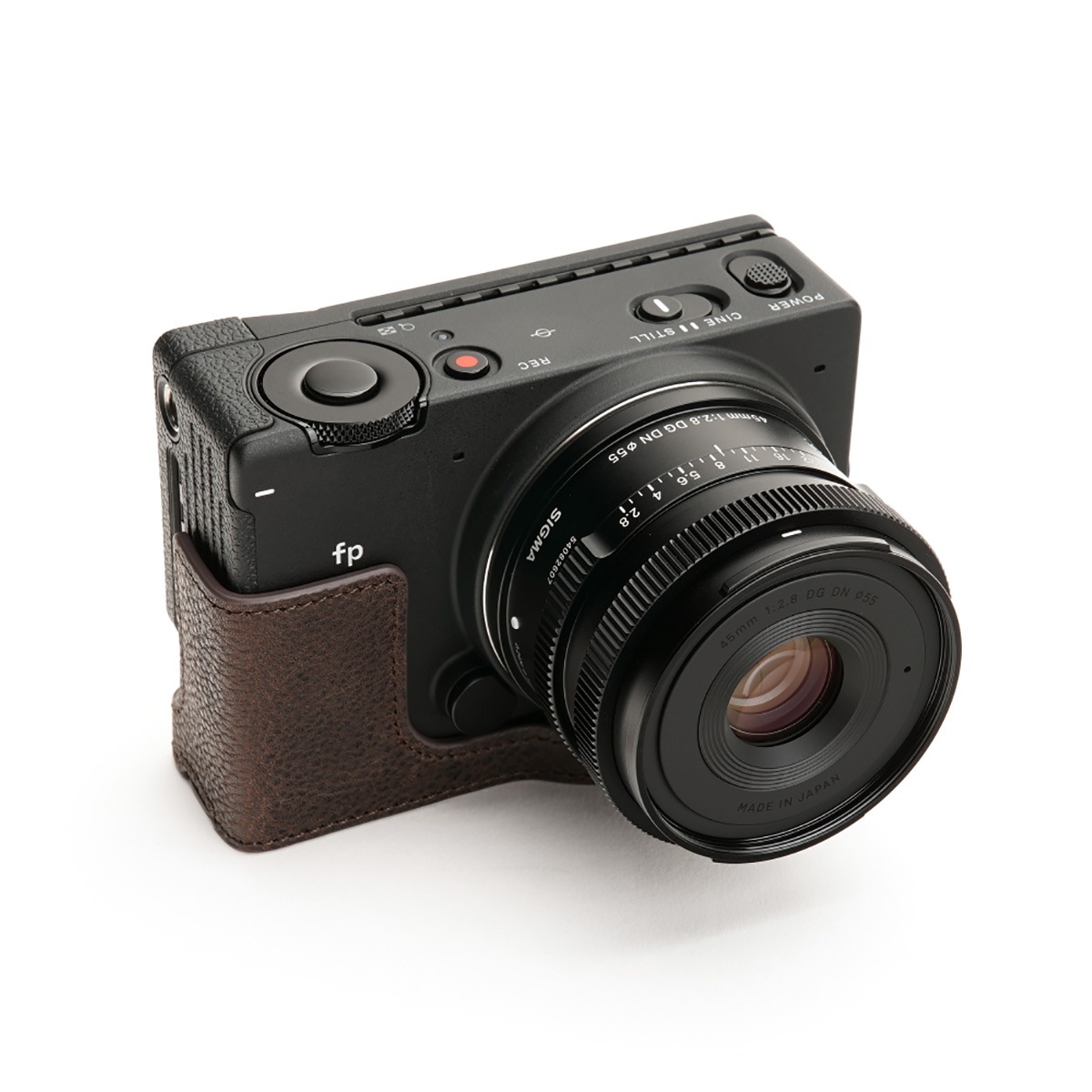 TP Original SIGMA fp 用 ボディーハーフケース ダークブラウン