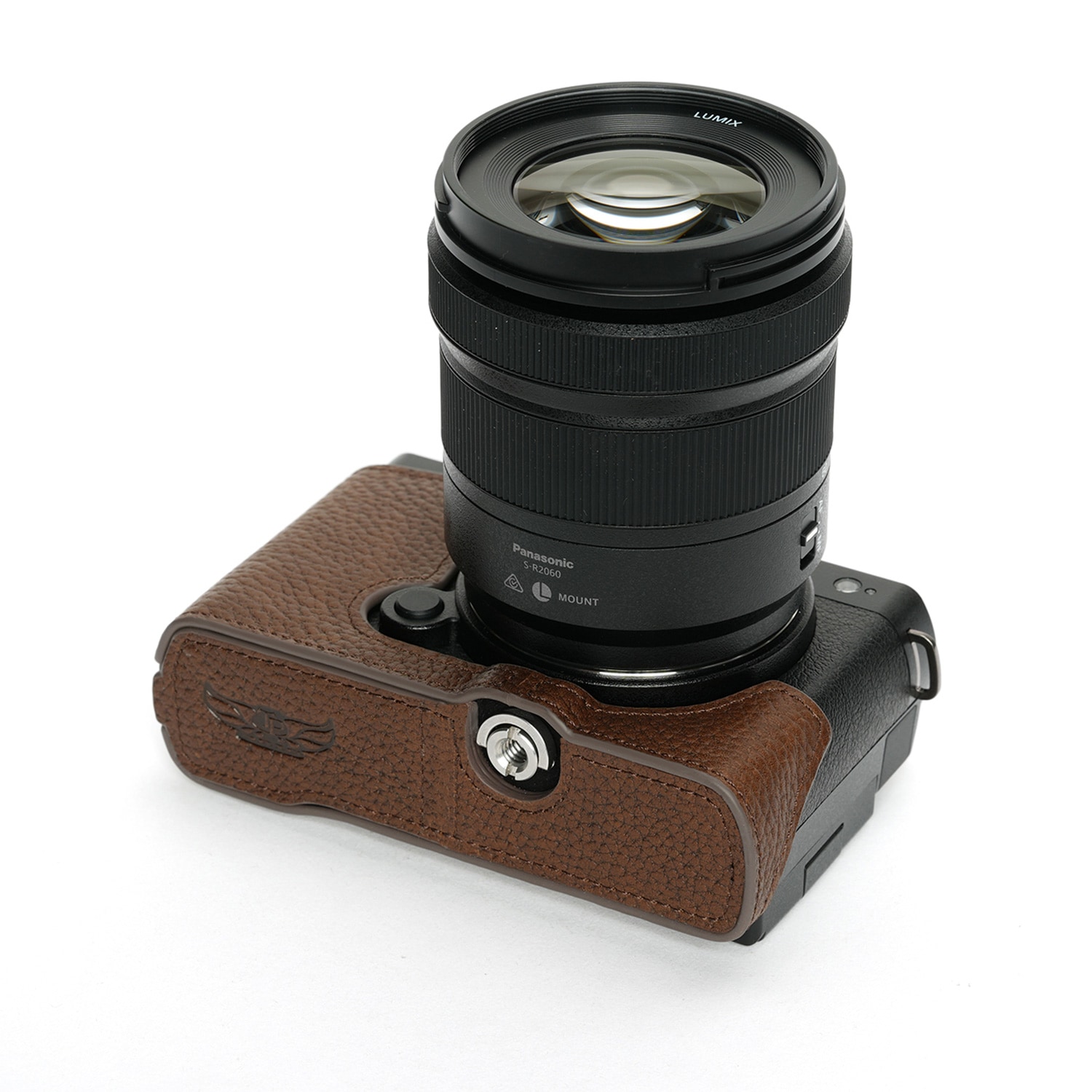 TP Original Panasonic LUMIX S9用 ボディーハーフケース ダークブラウン