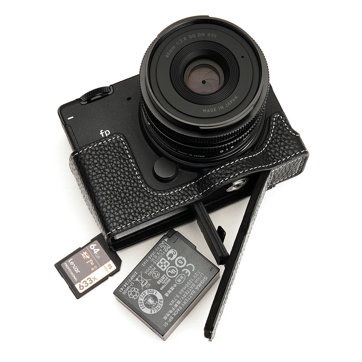 TP Original SIGMA fp 用 ボディーハーフケース ブラック