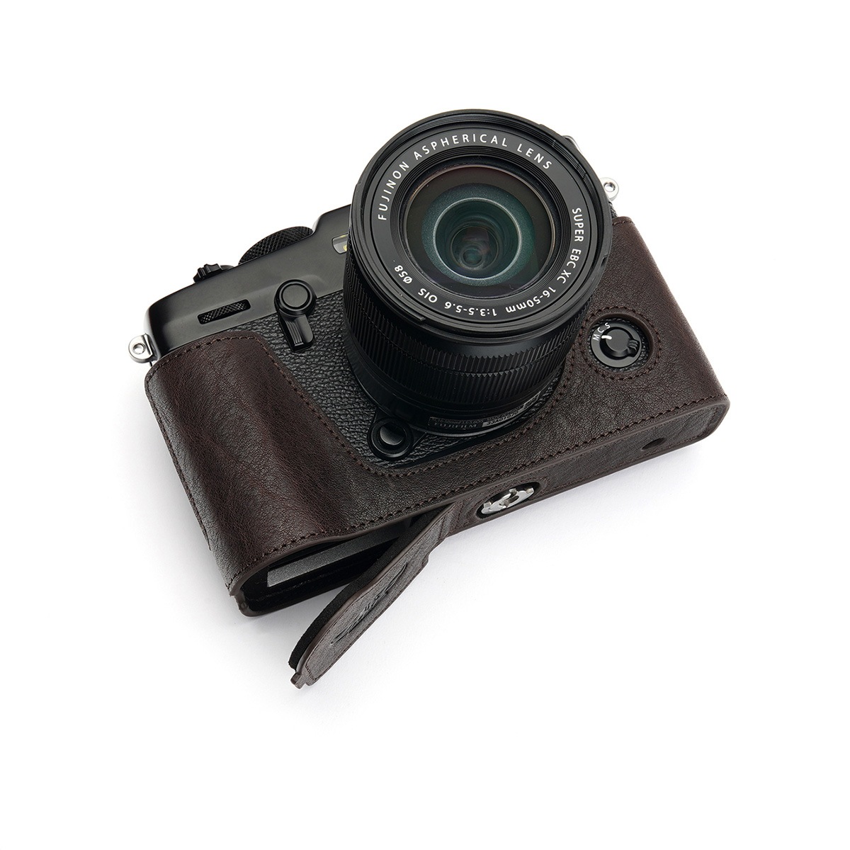 TP Original FUJIFIFILM X-Pro3 用 ボディーハーフケース ダークブラウン
