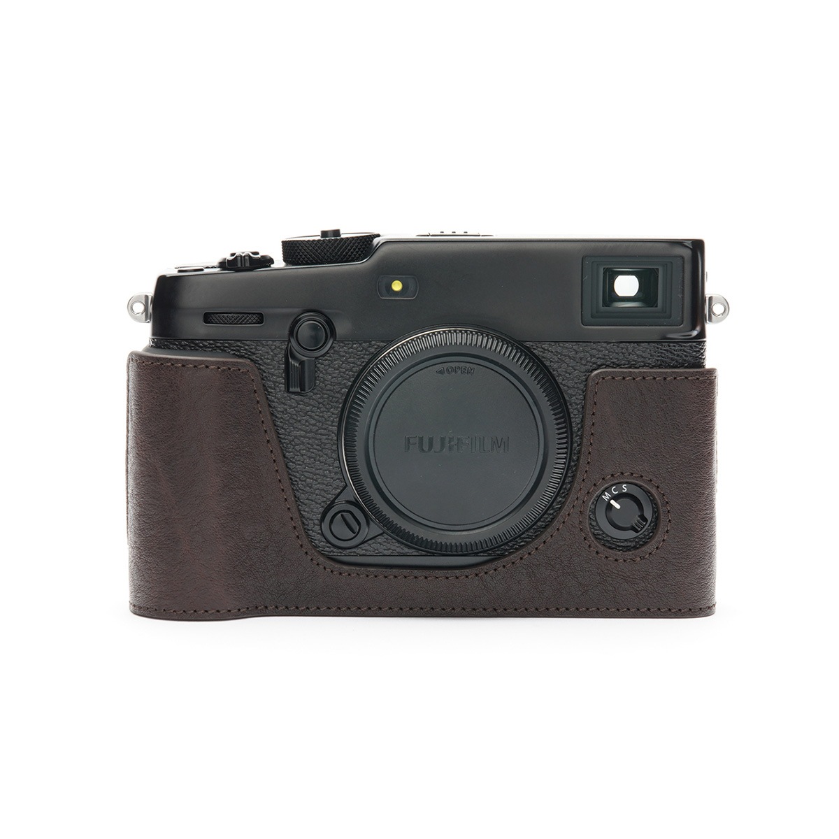 TP Original FUJIFIFILM X-Pro3 用 ボディーハーフケース ダークブラウン