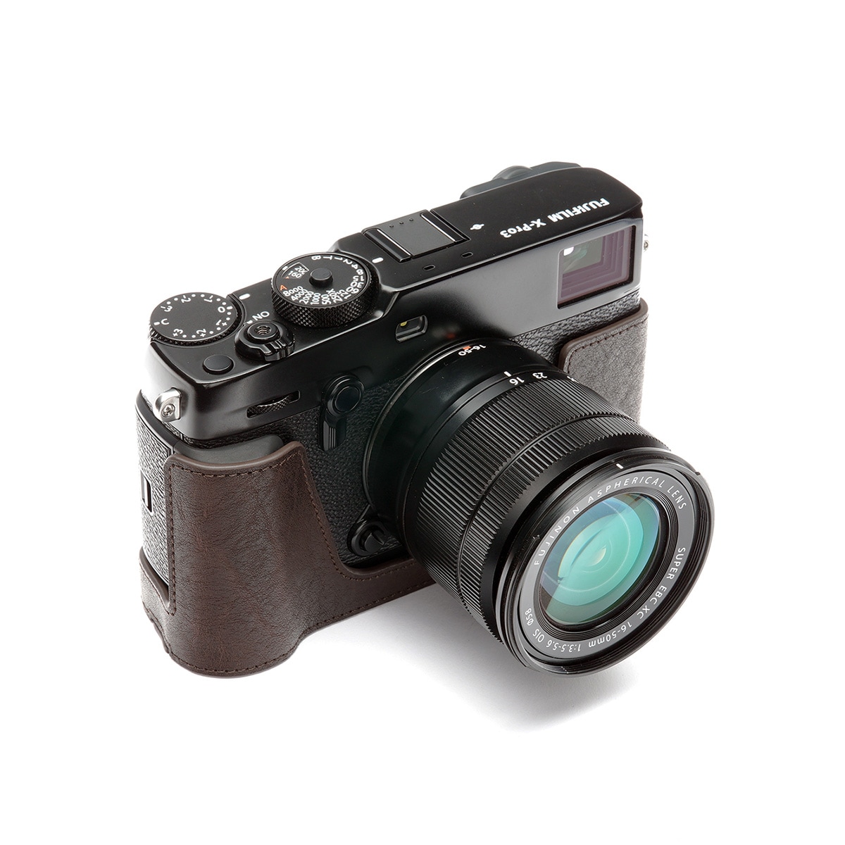 TP Original FUJIFIFILM X-Pro3 用 ボディーハーフケース ダークブラウン