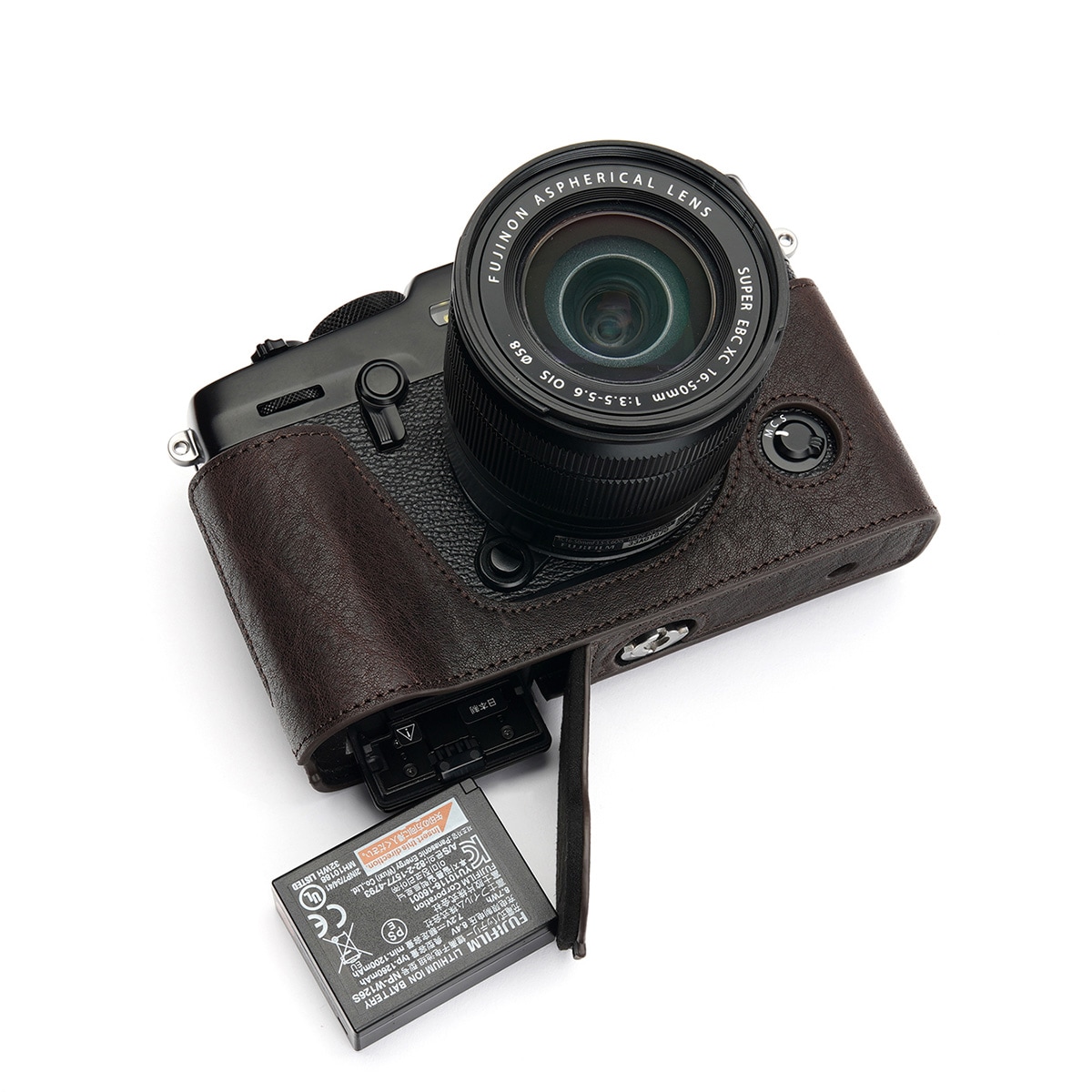 TP Original FUJIFIFILM X-Pro3 用 ボディーハーフケース ダークブラウン