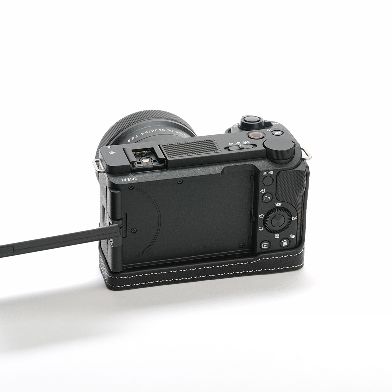 ZV-E10本体　ケース付き TP Original SONY VLOGCAM ZV-E10 II用 ボディーハーフケース ブラック