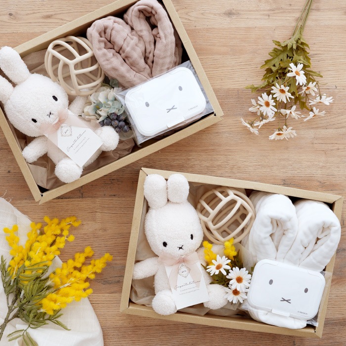 ミッフィーとふんわりガーゼバスタオルのギフトセット