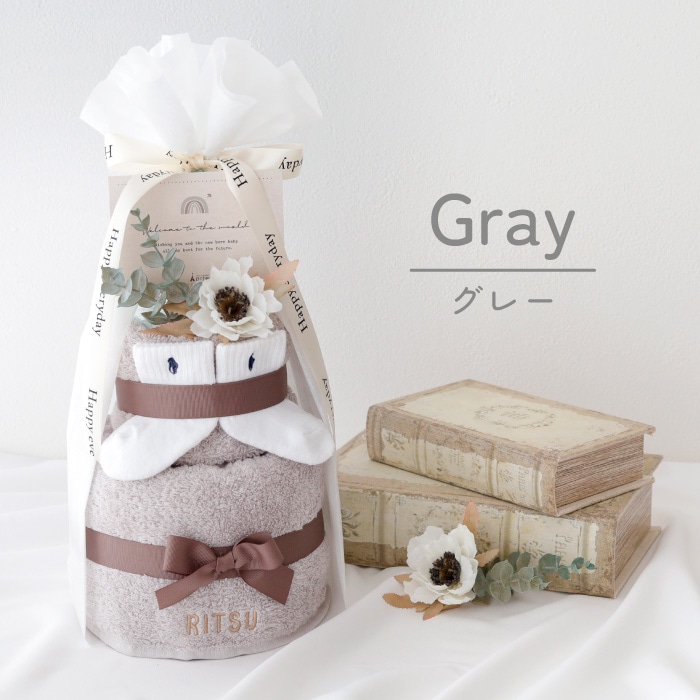 ラルフローレン ソックス付き おむつケーキ