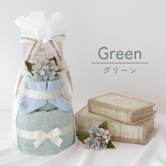 ラルフローレン ソックス付き おむつケーキ