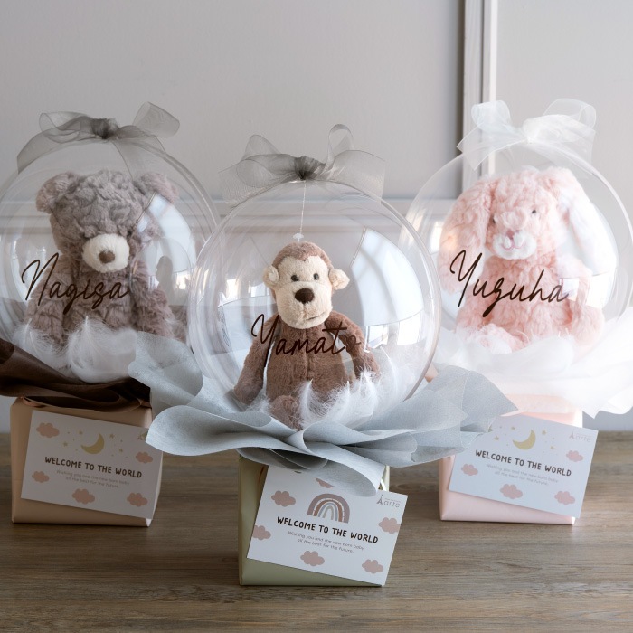 ケーキオムツ、バルーンのセット パンパース おむつケーキ オーガニック バルーン 2段 出産祝い