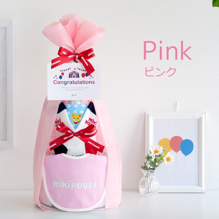 出産祝い ミキハウス ３段おむつケーキ