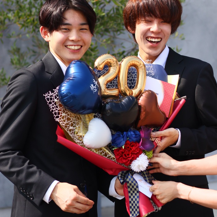 成人式用 花束バルーン 和風 男性