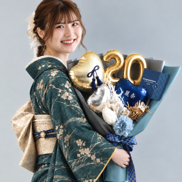 成人式用 花束バルーン 和風 男性