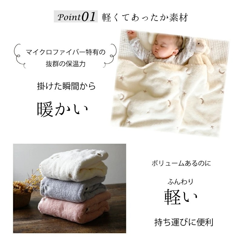 イブル ファーブランケット イニシャル 刺繍