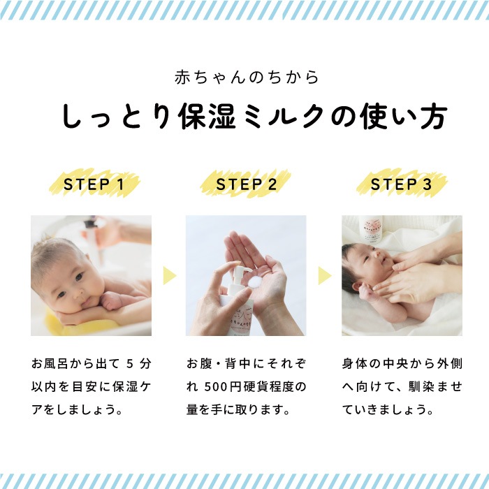 赤ちゃんのちから しっとり保湿ミルク 200ml
