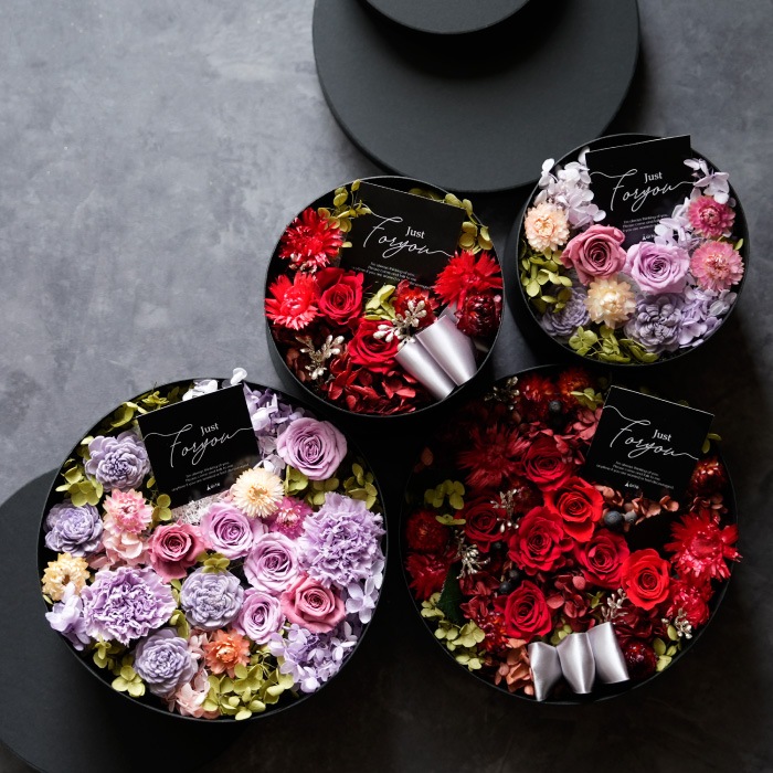 プリザーブドフラワー グランドエレガンス ボックスフラワー