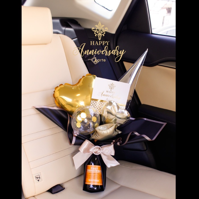 バルーン アレンジ スパークリング ワイン付 【375ml】