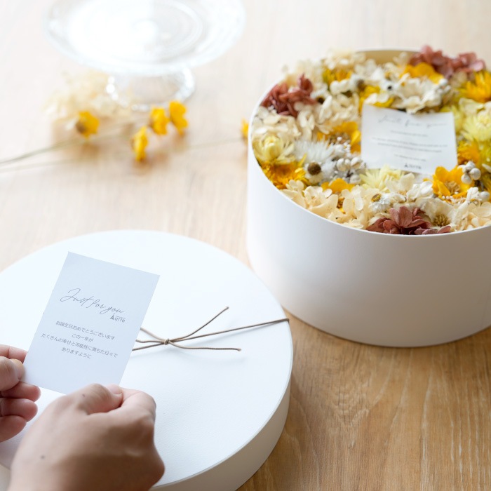 プリザーブドフラワー グランドナチュラル ボックスフラワー