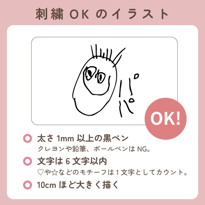 ソープフラワーと似顔絵ハンカチ