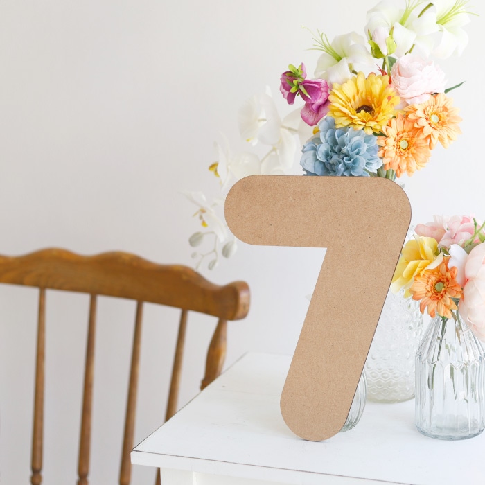 七五三 木製数字