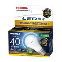 LED電球 東芝 E17口金 昼白色 ミニクリプトン形 広配光タイプ 小形電球40W形相当 LDA5N-G-E17/S/D40W (LDA5NGE17SD40W)