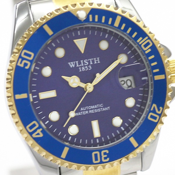 ��ư�����ӻ��� �٥����ʸ���פΥ��顼�����줵�줿�᥿�륦���å� �᥿��٥�� �������ӻ��� WSA029-BLU ����ӻ���