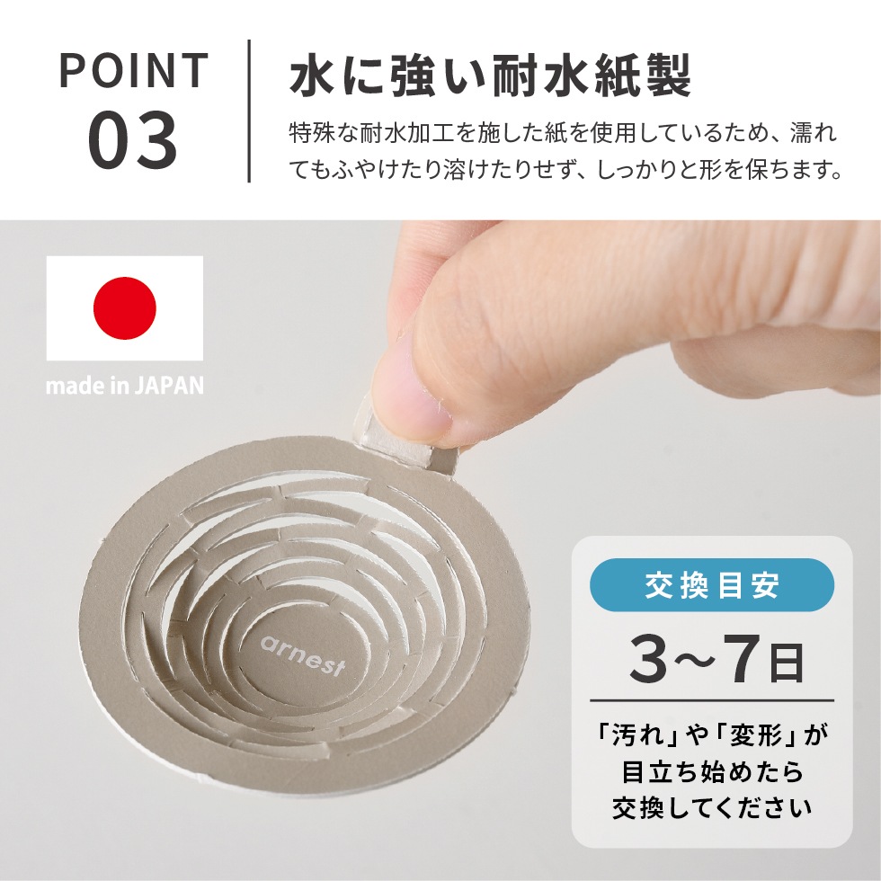 【メール便対応】洗面台カミキャッチャー 30回分