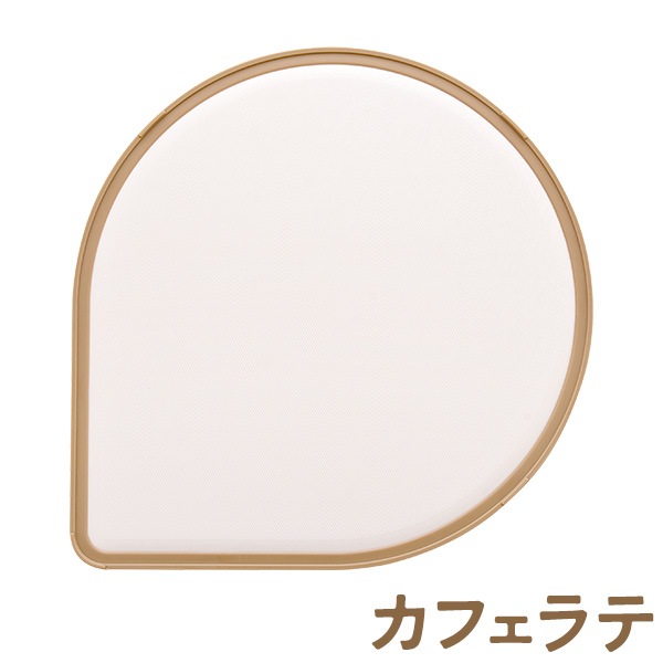 刃あたりのよい しずく型まな板 オリーブ / カフェラテ