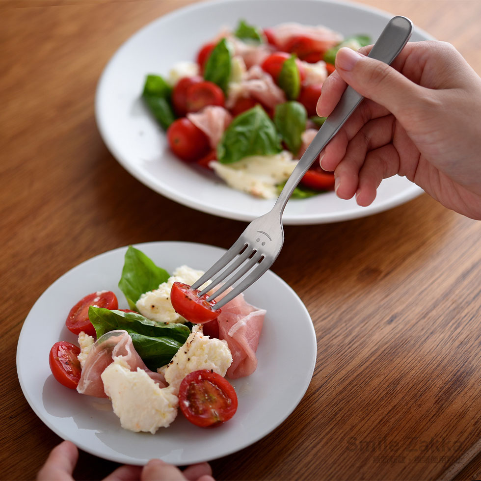 【メール便対応】逸品物創 スマイル フォーク4本セット