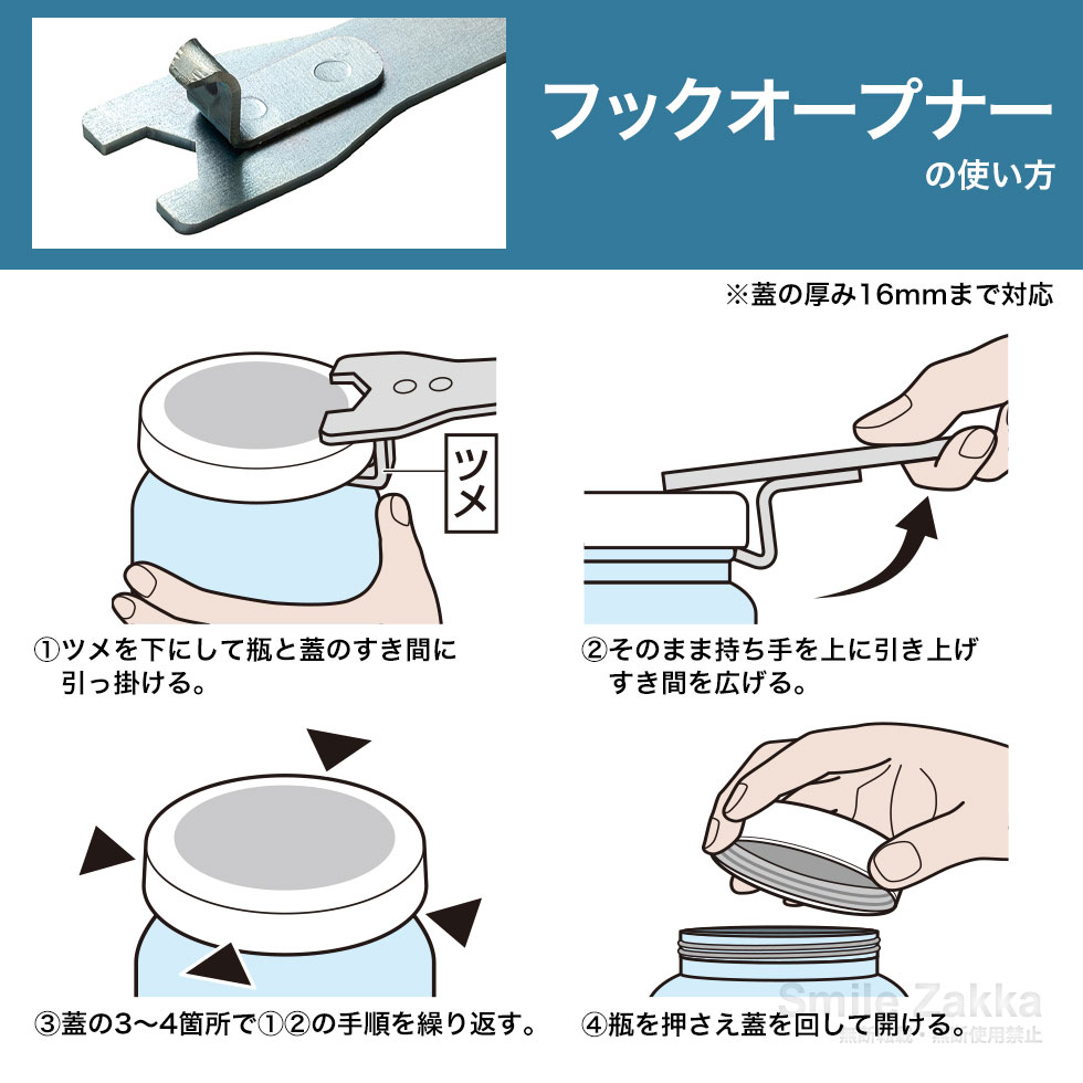 これでらくーにあく瓶蓋オープナー