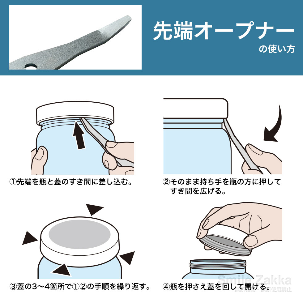これでらくーにあく瓶蓋オープナー