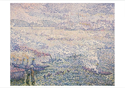 ポール・シニャック《ロッテルダム、蒸気》 ポストカード | ポスト