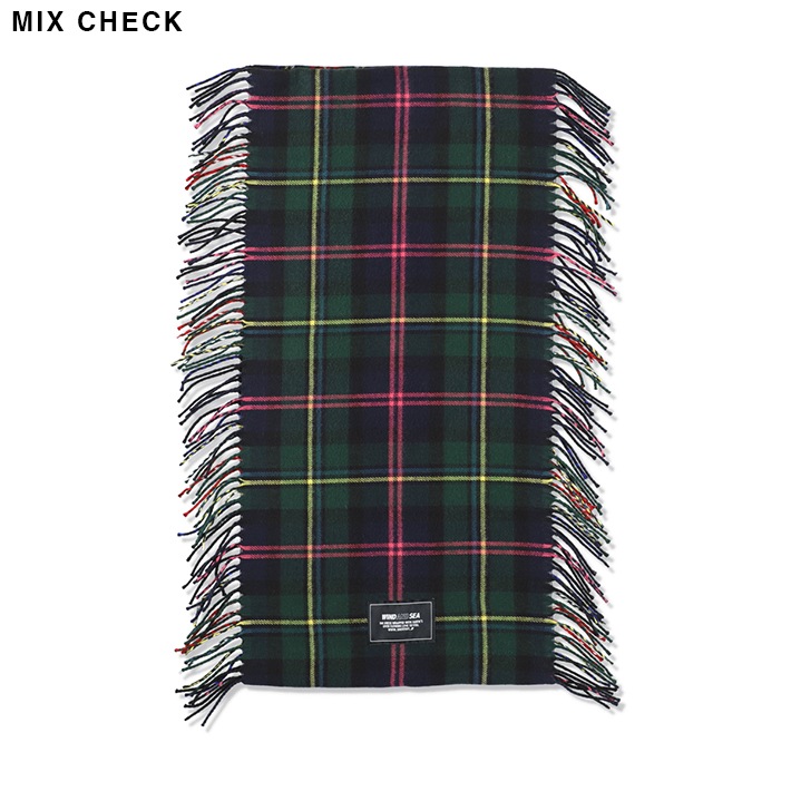 SMOOTHY WDS_SEA MIX CHECK RING MUFFLER