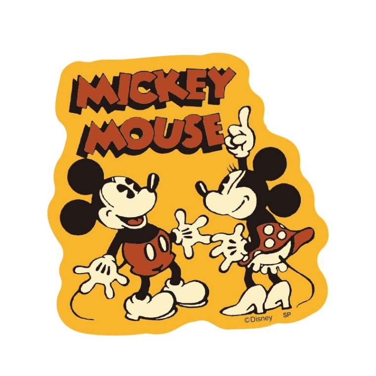 ディズニー キャラクターステッカー ミッキーマウス＆ミニーマウス/対面