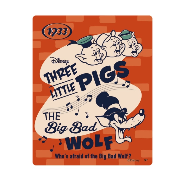 ディズニー キャラクターステッカー ポスター風