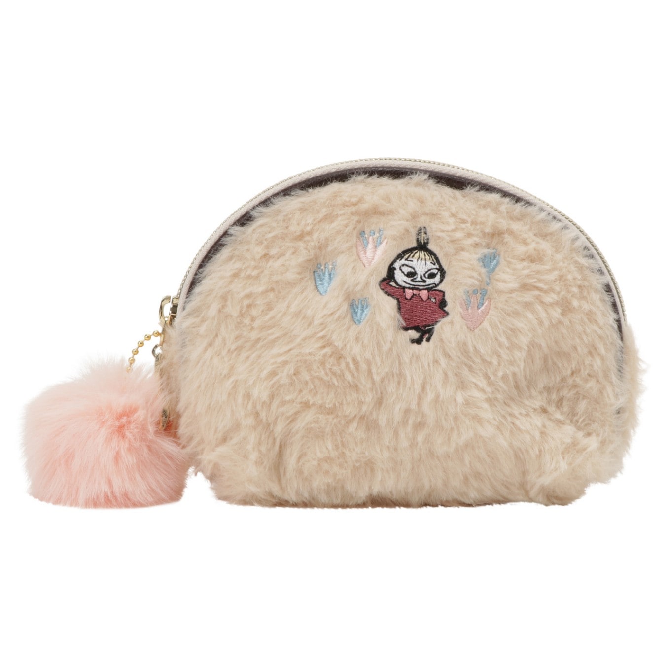 [公式]ムーミン ファーポーチ／リトルミイ　 ベージュ