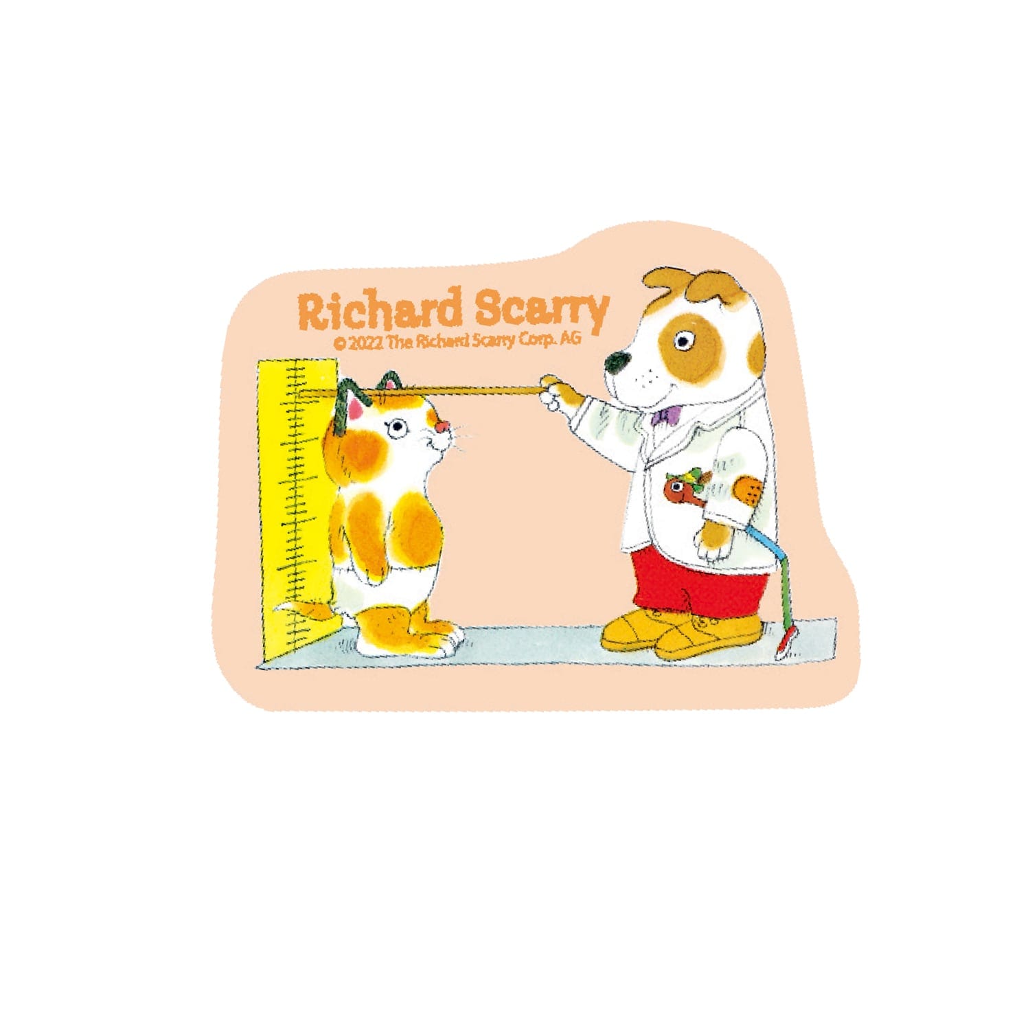 リチャード・スキャリー キャラクターステッカー 身体測定