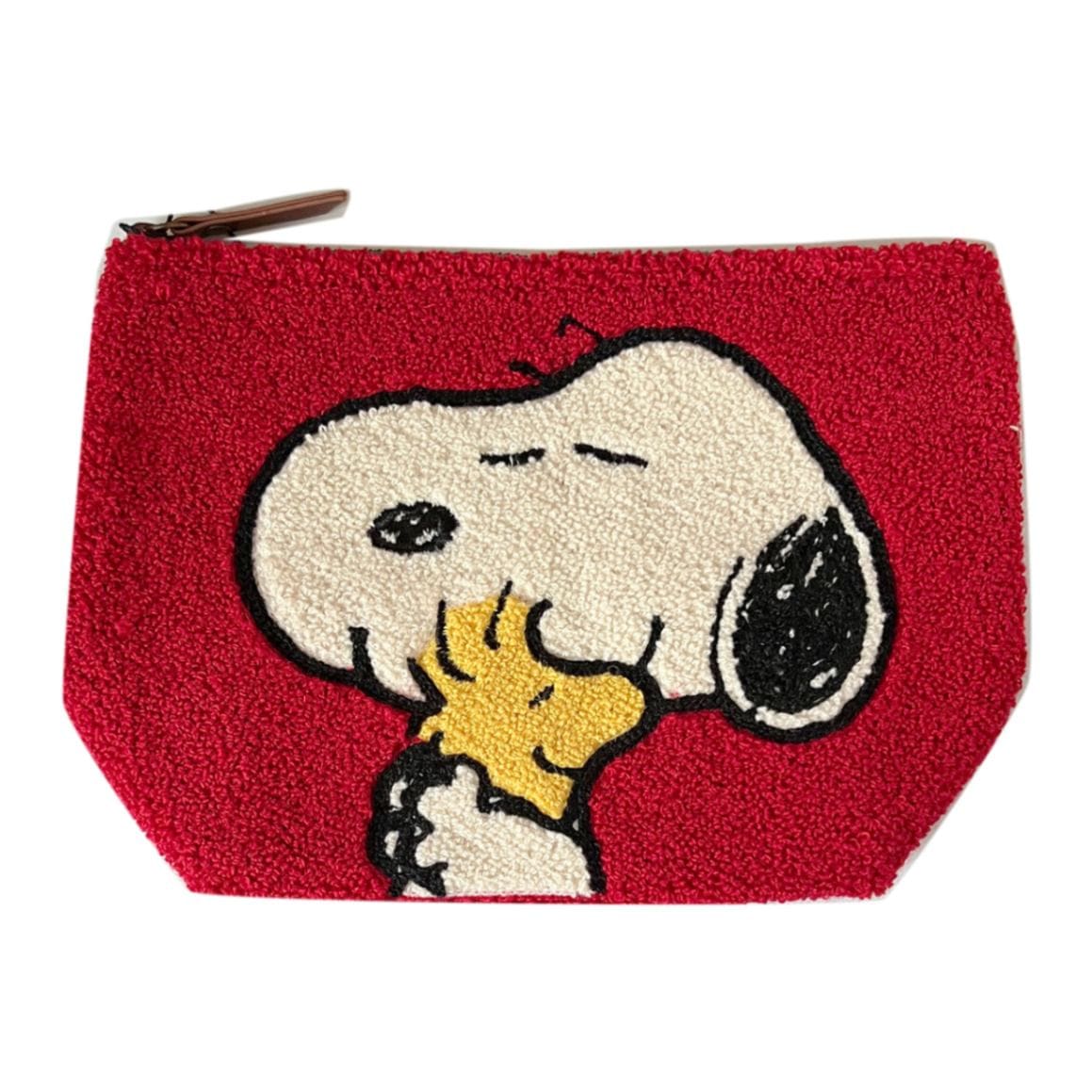 PEANUTS スヌーピー サガラ刺繍ポーチ ウッドストック ギュッ
