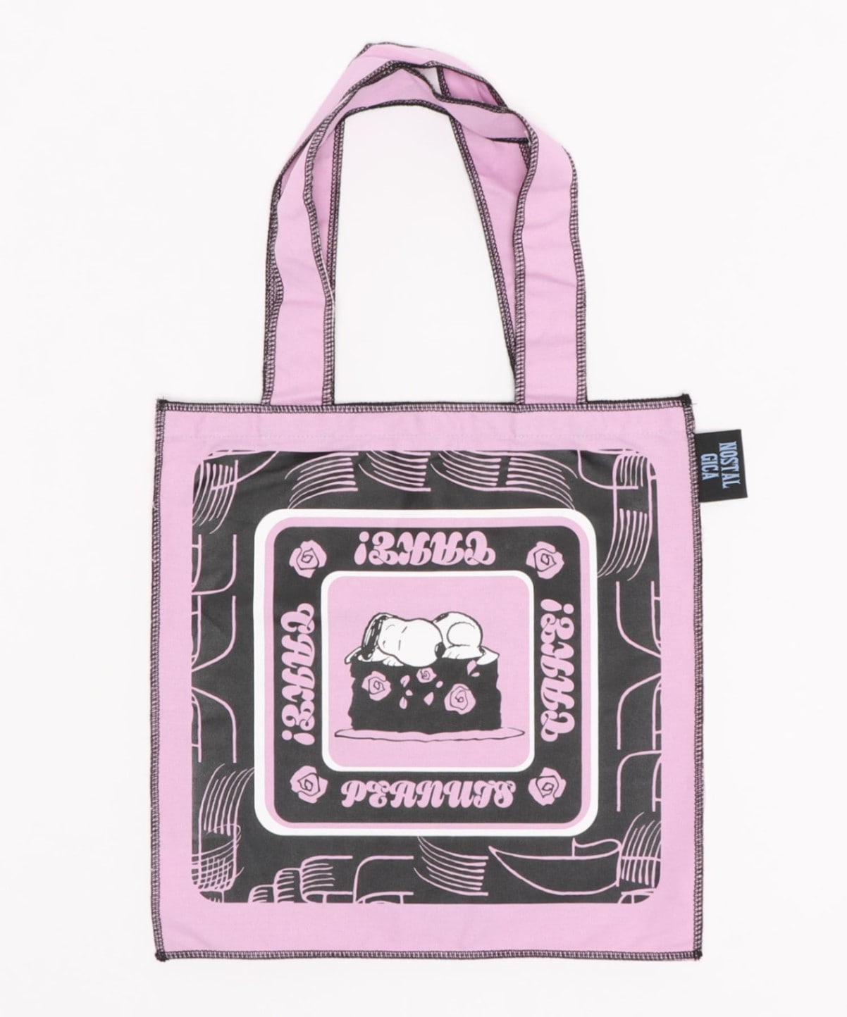 [公式] NOSTALGICA/PEANUTS  スヌーピー トートバッグ パープル