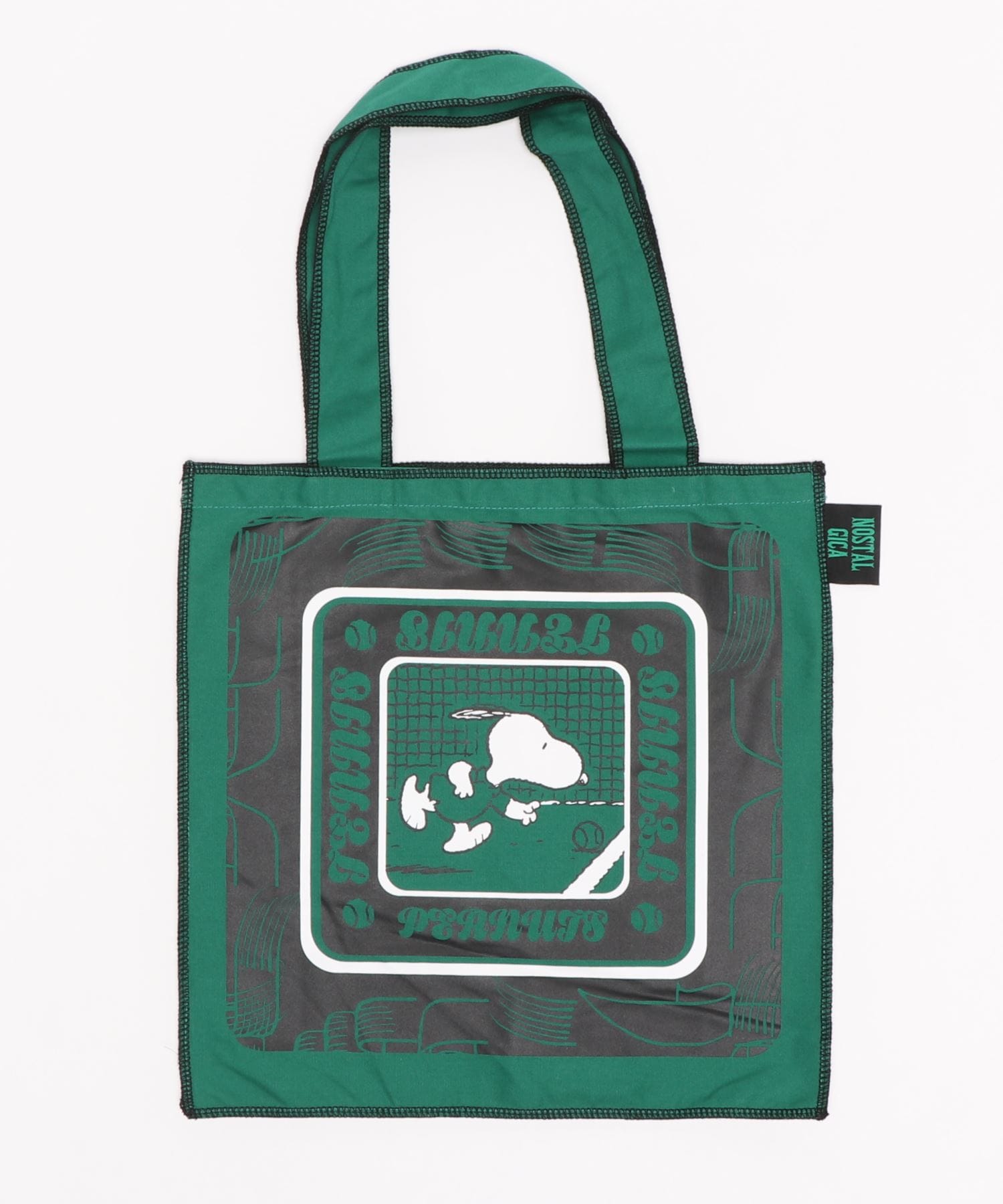 [公式] NOSTALGICA/PEANUTS  スヌーピー トートバッグ グリーン