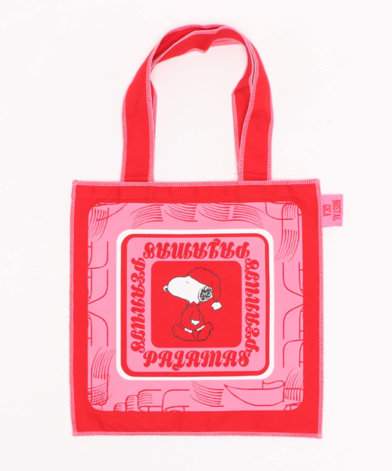 公式] NOSTALGICA/PEANUTS スヌーピー トートバッグ レッド