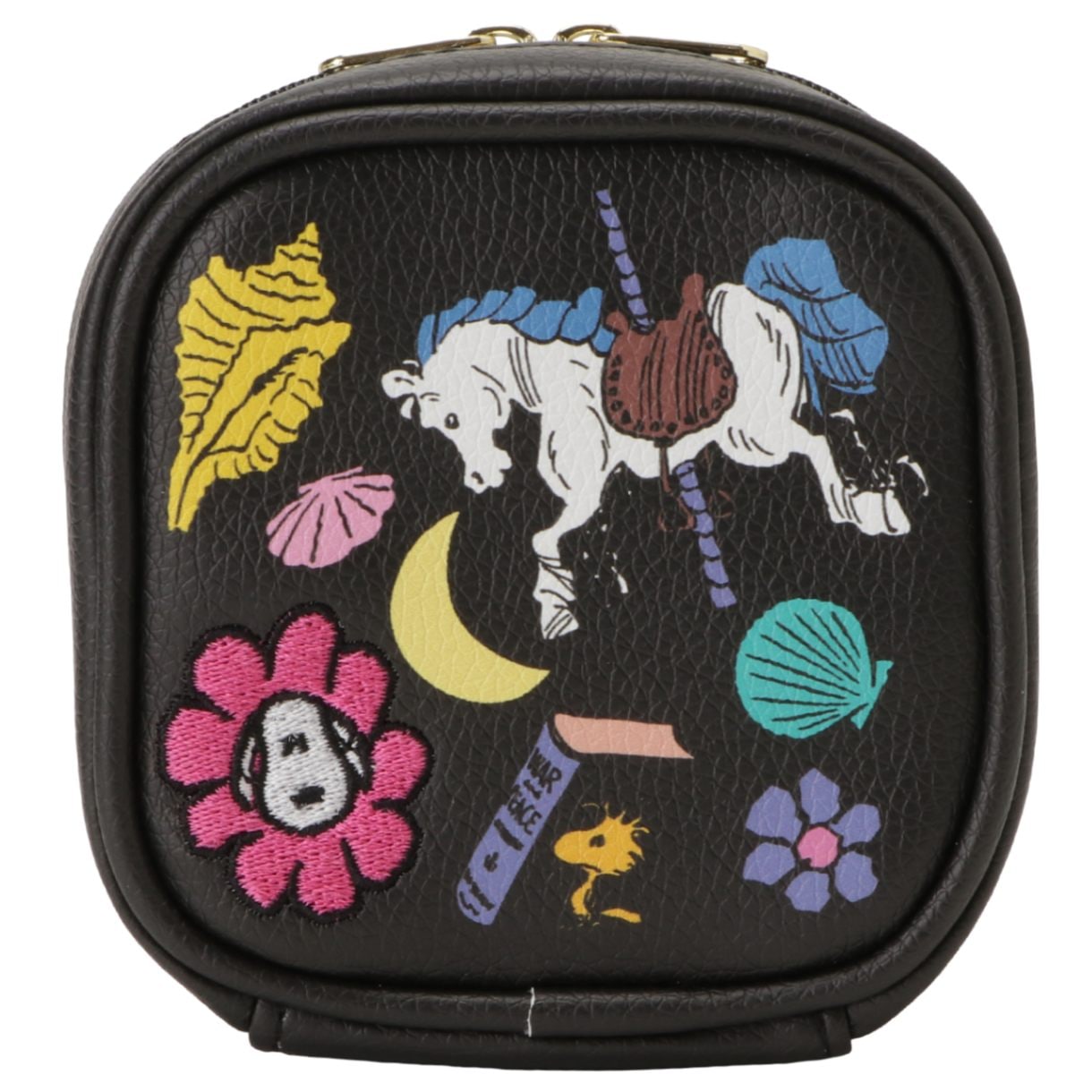 PEANUTS スヌーピー 刺繍アクセサリーポーチ