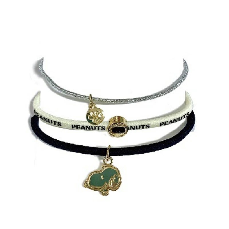 PEANUTS スヌーピー ３Ｐヘアポニー にっこり