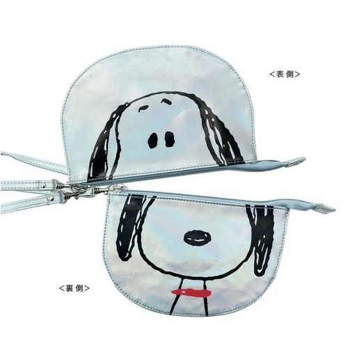 PEANUTS スヌーピー ホログラムポーチ 正面