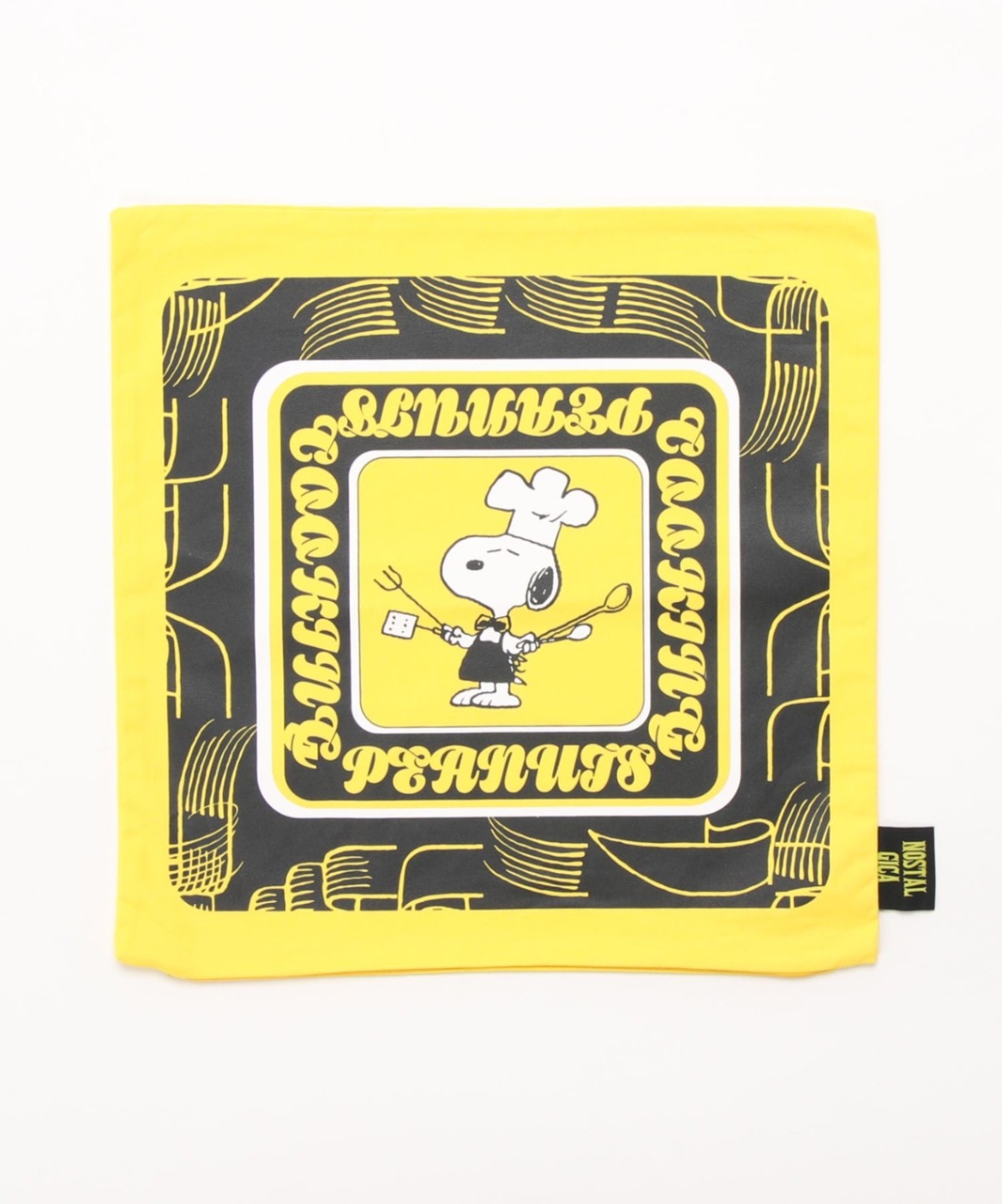 [公式]ノスタルジカ　PEANUTS スヌーピー クッションカバー イエロー