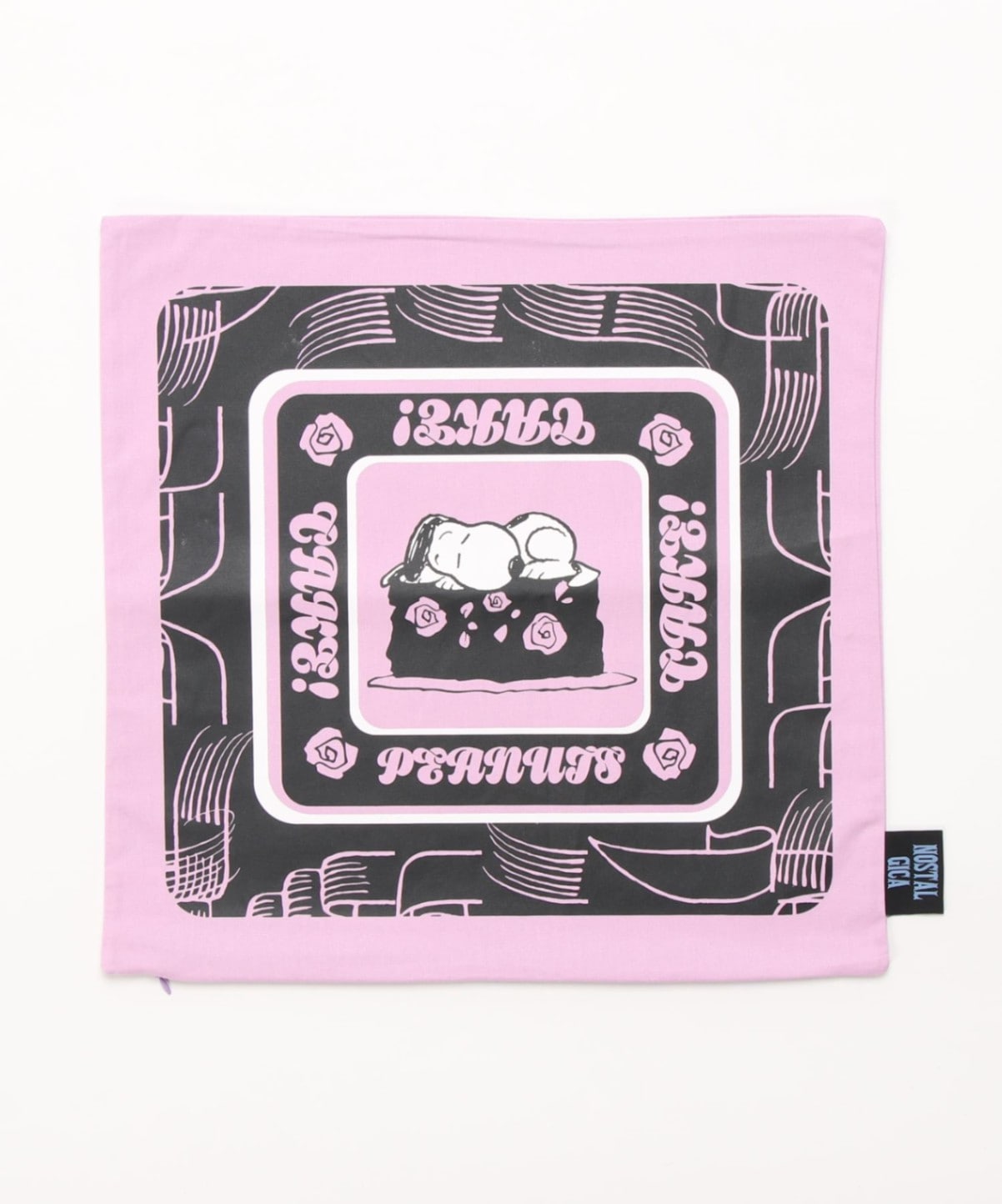 [公式]ノスタルジカ　PEANUTS スヌーピー クッションカバー パープル