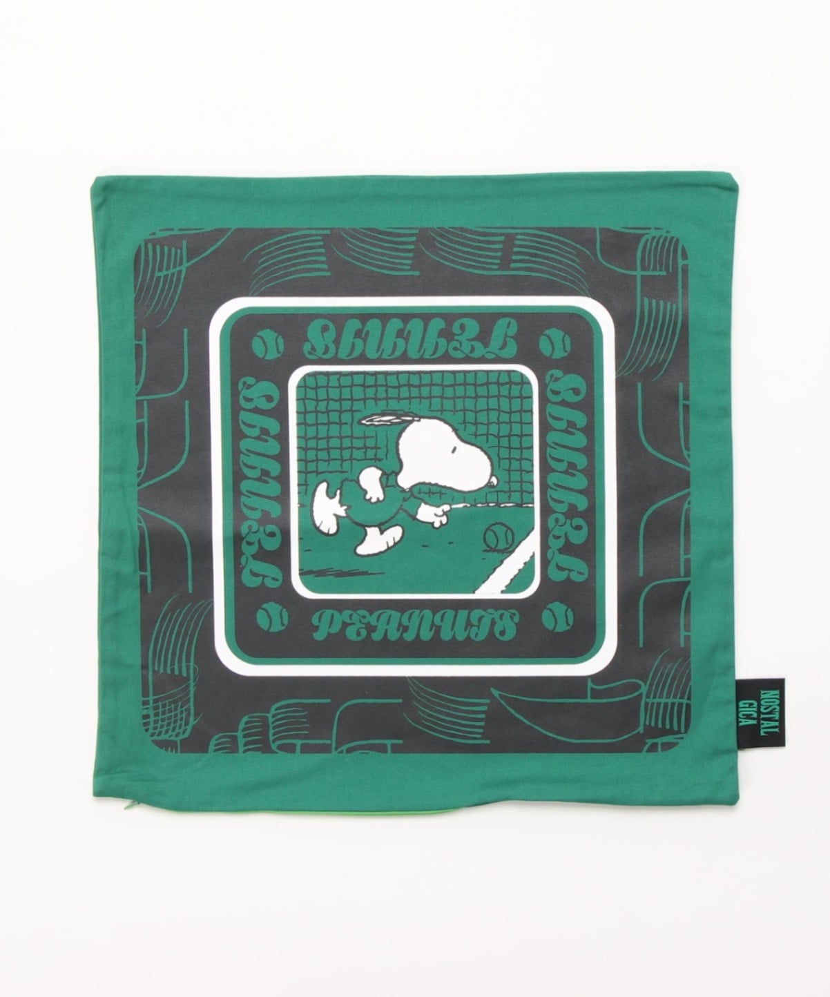 [公式] ノスタルジカ　PEANUTS スヌーピー クッションカバー グリーン