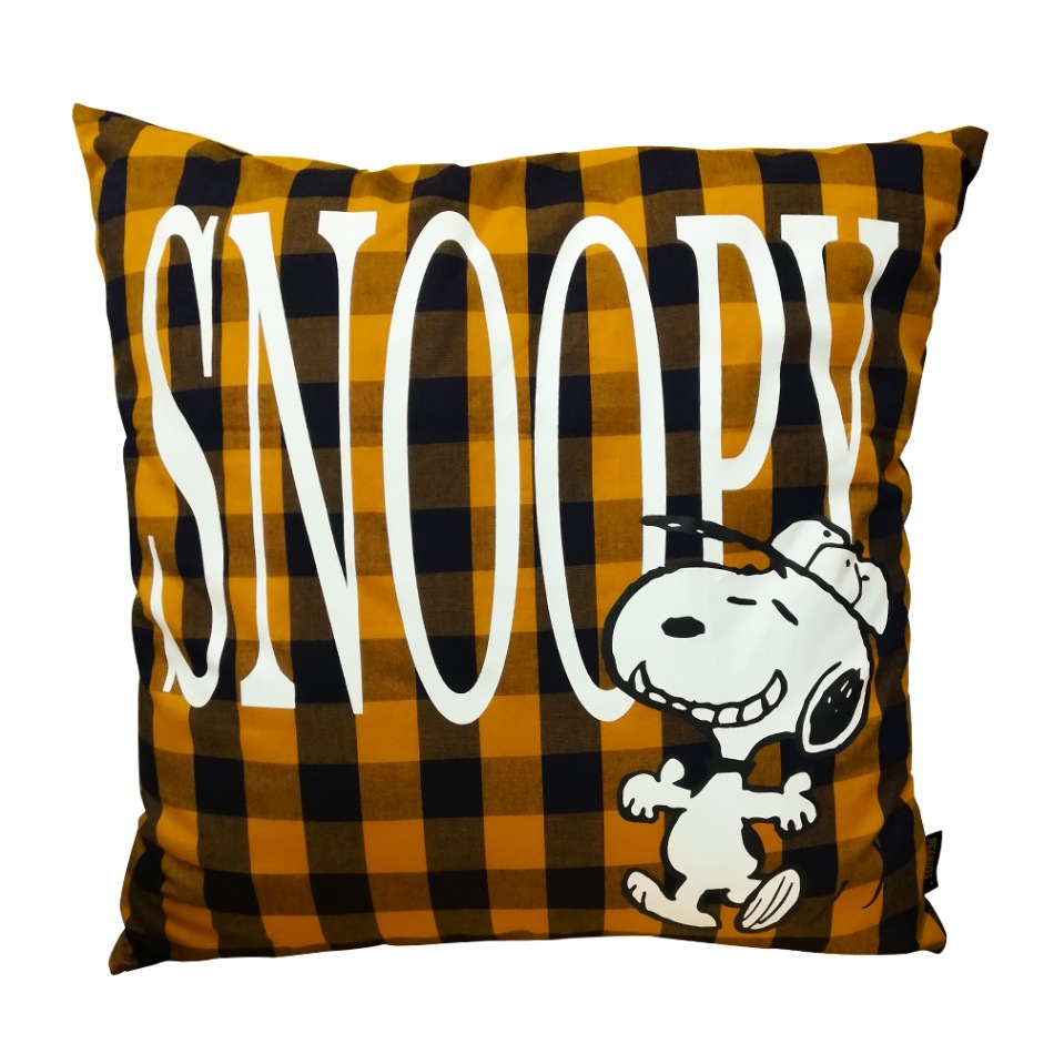 PEANUTS スヌーピー クッションカバー スヌーピー ロゴ