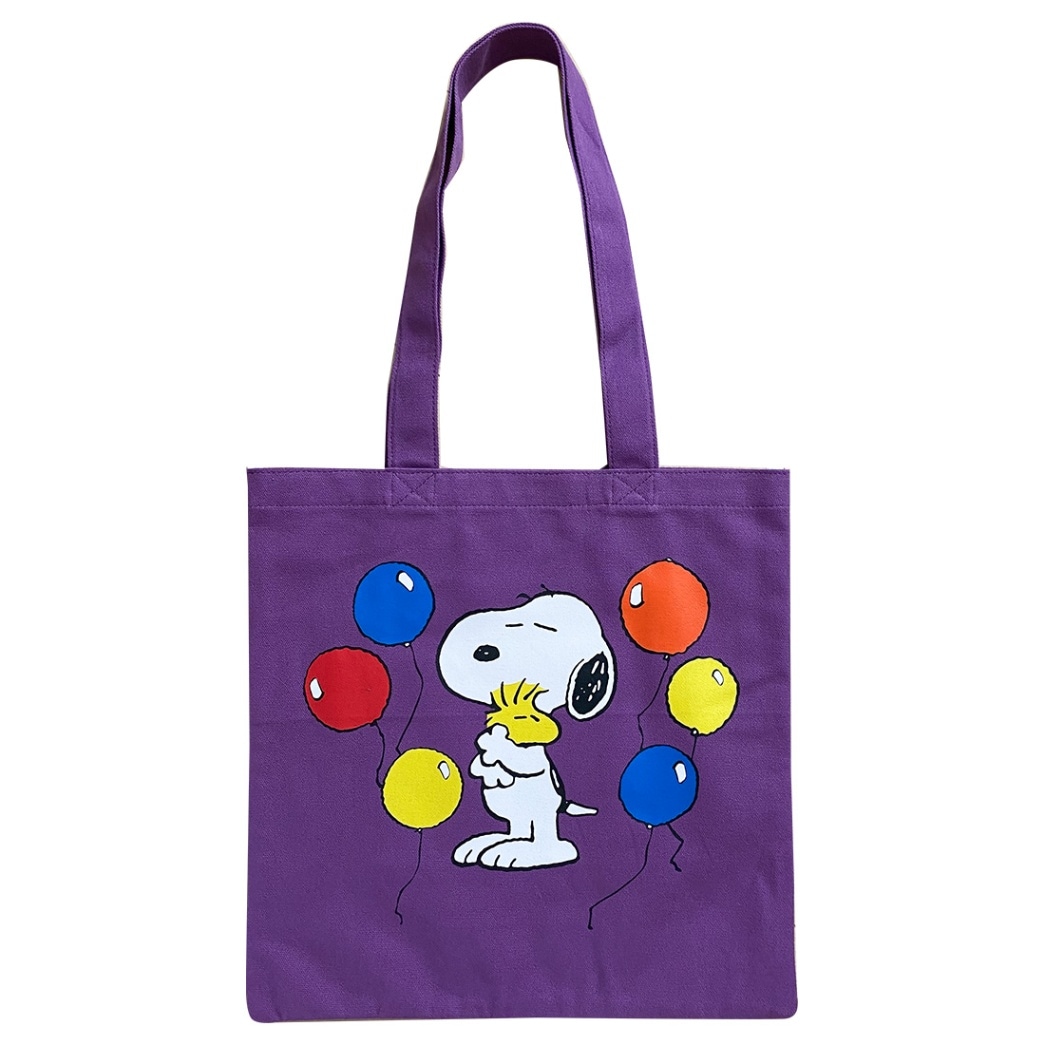 [公式] NOSTALGICA/PEANUTS  スヌーピー ノスタルジカ ポケット付きカラートート ハグ