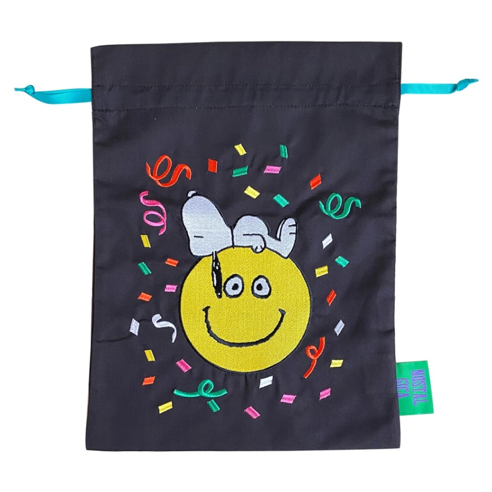 NOSTALGICA/PEANUTS  スヌーピー 刺繍巾着 お昼寝